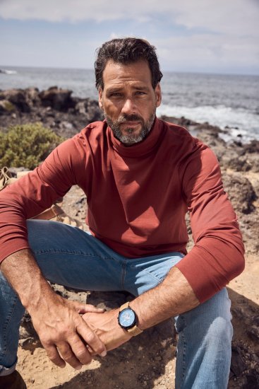 JP1880 Turtleneck Sweatshirt Red - Herren-sweater und -hoodies - Herren-Sweater und -Hoodies in großen Größen