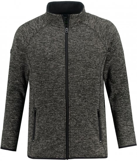 JAY-PI Knitted Fleece Jacket Gray - Herren jacken - Herren Jacken in großen Größen