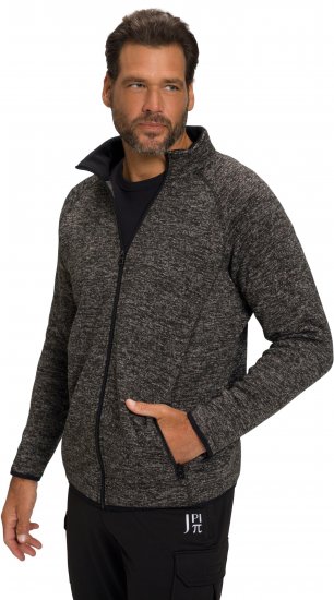 JAY-PI Knitted Fleece Jacket Gray - Herren jacken - Herren Jacken in großen Größen