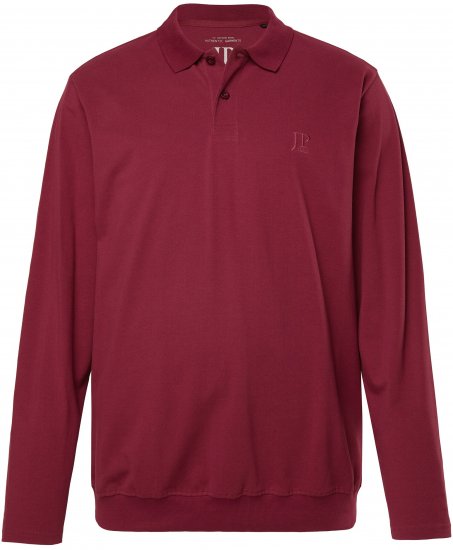 JP1880 Polo Shirt Pique Long Sleeve Red - Polo-shirts für herren - Polo-Shirts für Herren in großen Größen