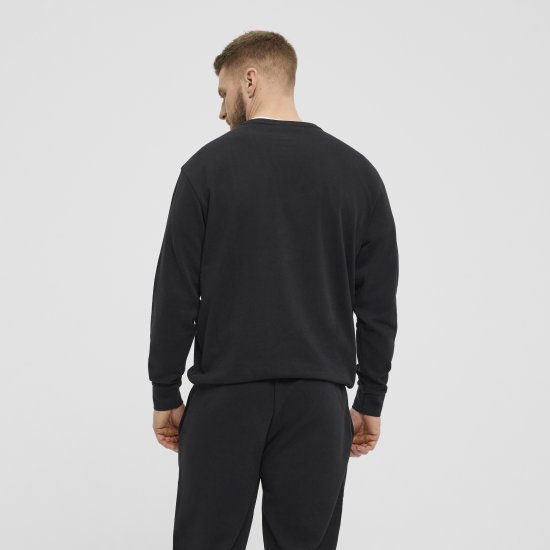 North Latitude Denim Crew Neck Sweatshirt Black TALL - TALL sweatshirts - 