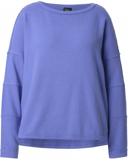 Ulla Popken Inverted Seam Long Sleeve Sweatshirt Lavender - Hoodies & Sweatshirts - 