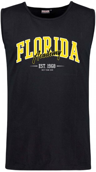 Adamo Motiv Florida Tank Top Black - Ärmellose T-shirts/Tank-tops für herren - Ärmellose T-Shirts/Tank Tops