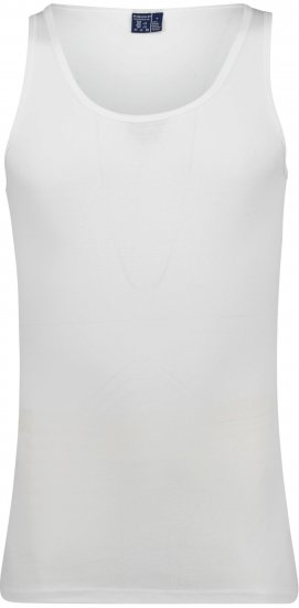 Adamo 320116 Fine Rib Undershirt White - Unterhemden - 