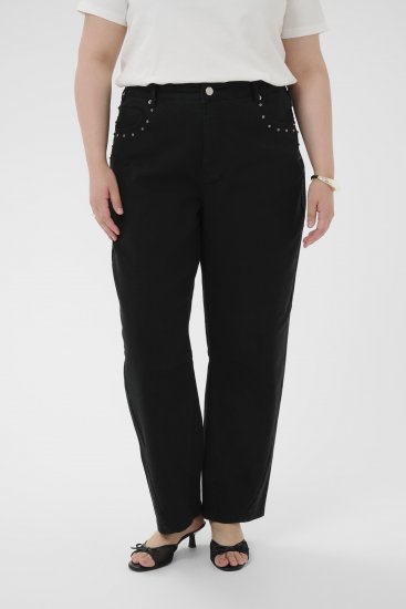 Kaffe Curve Brenn Barrel Twill Jeans Washed Black - Jeans - 