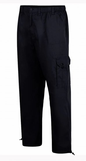 Espionage TR048 Cargo Trousers Black - Cargohosen für herren - Cargohosen für Herren in Großen Größen 