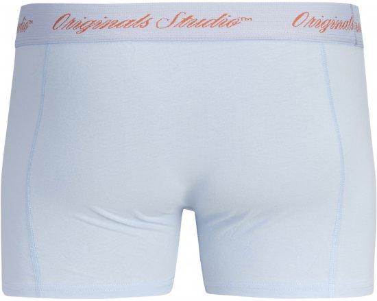 Jack & Jones Norrebro Solid Trunks 3-Pack Blue - Boxershorts - Herren Boxershorts Große Größen 