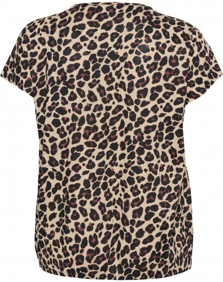 Kaffe Curve Sonna Stanley Top Leopardenprint - T-Shirts - 
