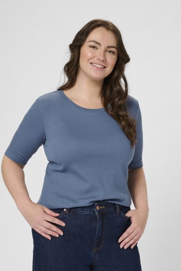 Kaffe Curve Carina T-Shirt Blue - T-Shirts - 