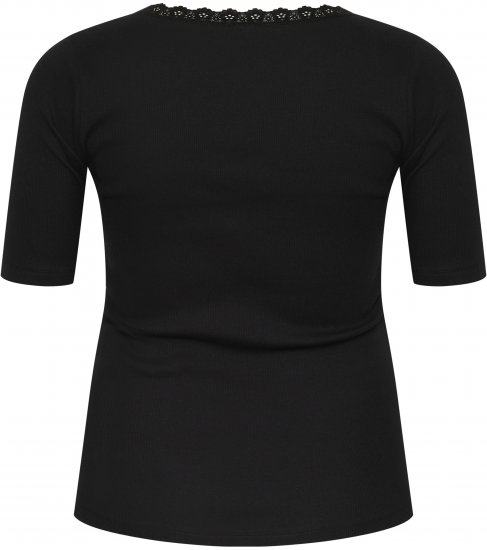 Kaffe Curve Britt T-Shirt Tiefschwarz - T-Shirts - 