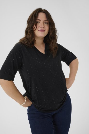 Kaffe Curve Phoelina T-Shirt Black - T-Shirts - 