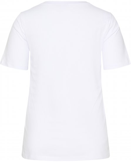 Kaffe Curve June T-Shirt Weiß - Bedruckte T-shirts für damen - 