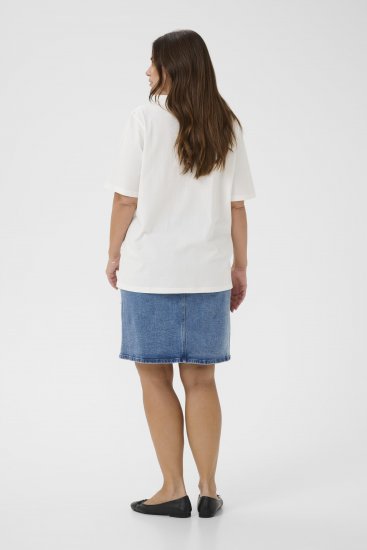 Kaffe Curve Chari T-Shirt Chalk - T-Shirts - 
