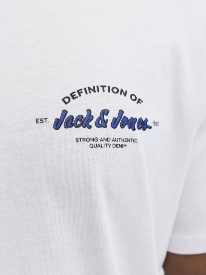 Jack & Jones Brandon T-Shirt White - Herren-T-Shirts - Herren-T-Shirts in großen Größen