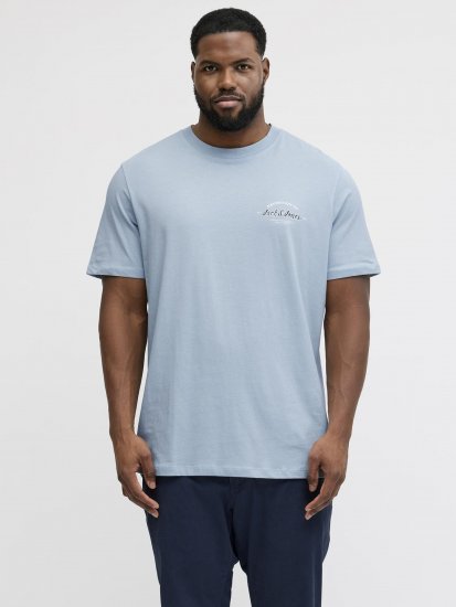 Jack & Jones Brandon T-Shirt Celestial Blue - Herren-T-Shirts - Herren-T-Shirts in großen Größen