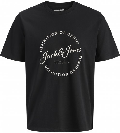 Jack & Jones Grayson T-Shirt Schwarz - Herren-T-Shirts - Herren-T-Shirts in großen Größen