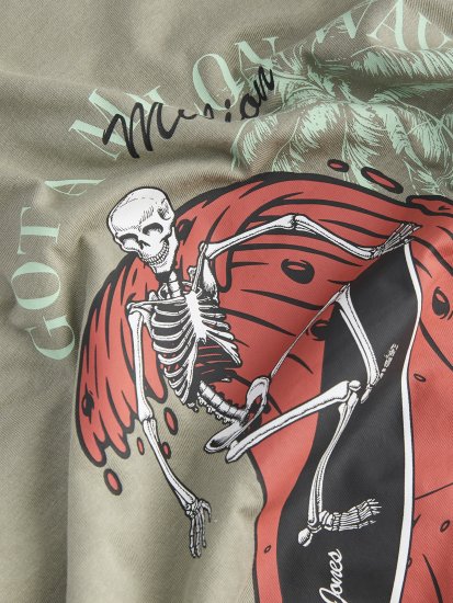 Jack & Jones King Crew Neck T-Shirt Grey - Bedruckte T-shirts für herren - Bedruckte T-Shirts für Herren