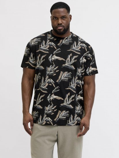 Jack & Jones Montauk T-Shirt Black - Herren-T-Shirts - Herren-T-Shirts in großen Größen