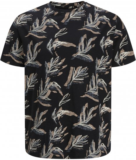 Jack & Jones Montauk T-Shirt Black - Herren-T-Shirts - Herren-T-Shirts in großen Größen