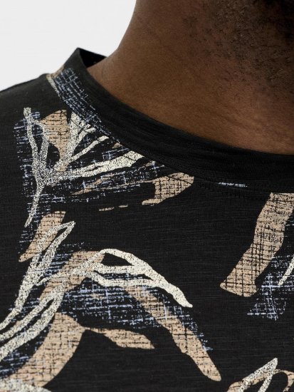 Jack & Jones Montauk T-Shirt Black - Herren-T-Shirts - Herren-T-Shirts in großen Größen