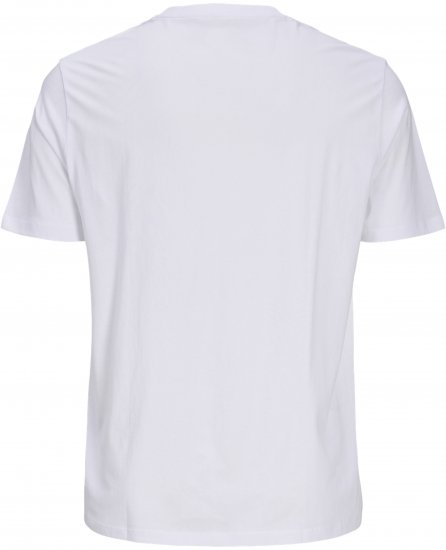 Jack & Jones Blaneo Short Sleeve T-Shirt White - Herren-T-Shirts - Herren-T-Shirts in großen Größen