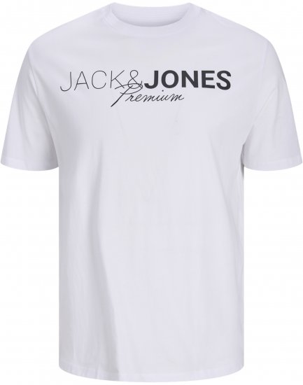 Jack & Jones Blaneo Short Sleeve T-Shirt White - Herren-T-Shirts - Herren-T-Shirts in großen Größen