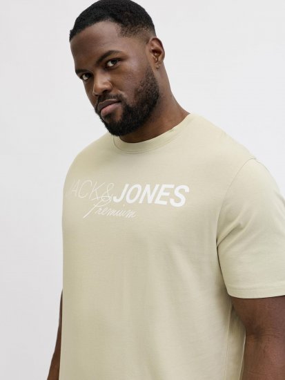 Jack & Jones Blaneo Short Sleeve T-shirt Beige - Herren-T-Shirts - Herren-T-Shirts in großen Größen