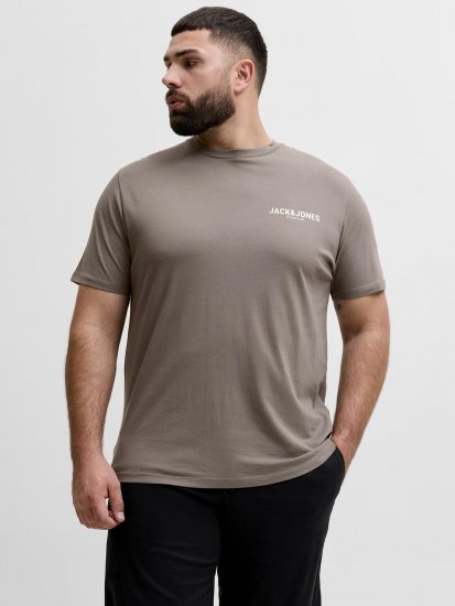 Jack & Jones Oscar T-Shirt Grey - Bedruckte T-shirts für herren - Bedruckte T-Shirts für Herren