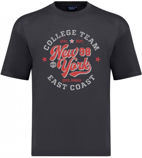 Adamo Motivshirt Comfort Fit College Anthracite - Bedruckte T-shirts für herren - Bedruckte T-Shirts für Herren