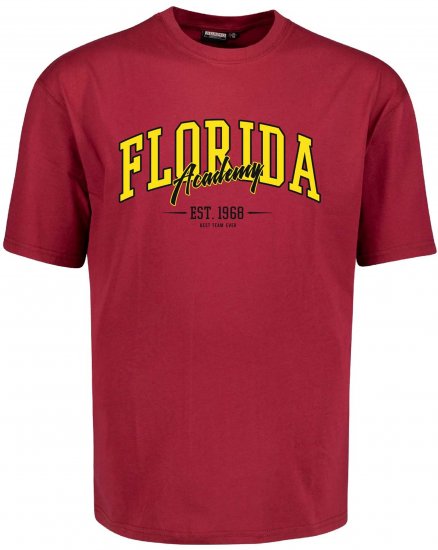 Adamo Florida Comfort Fit T-Shirt Red - Bedruckte T-shirts für herren - Bedruckte T-Shirts für Herren