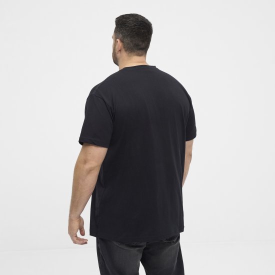 North Latitude 53333 Grid Printed T-Shirt Black - Herren-T-Shirts - Herren-T-Shirts in großen Größen