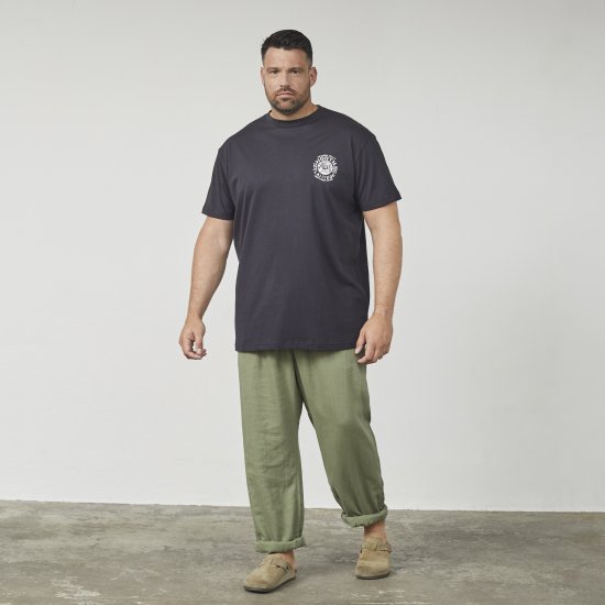 North Latitude 61122 Bedrucktes T-Shirt Schwarz - Herren-T-Shirts - Herren-T-Shirts in großen Größen
