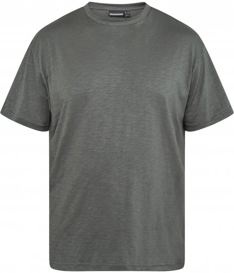 North Latitude 61317 T-Shirt Slub Mit Rückenprint Dunkel Staubgrün - Herren-T-Shirts - Herren-T-Shirts in großen Größen