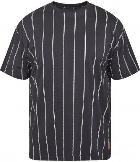North Latitude 61319 Gestreiftes T-Shirt Schwarz - Herren-T-Shirts - Herren-T-Shirts in großen Größen