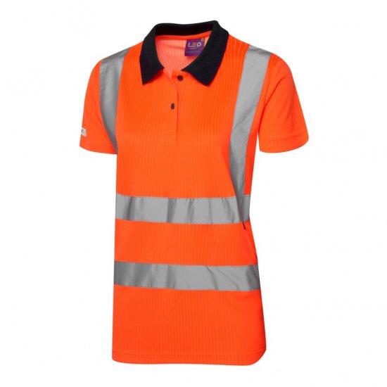 Leo Lana EcoViz Comfort Women's Polo Shirt Orange - Arbeitskleidung - 