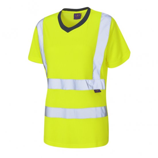 Leo Belstone EcoViz Comfort Women's T-Shirt Yellow - Arbeitskleidung - 