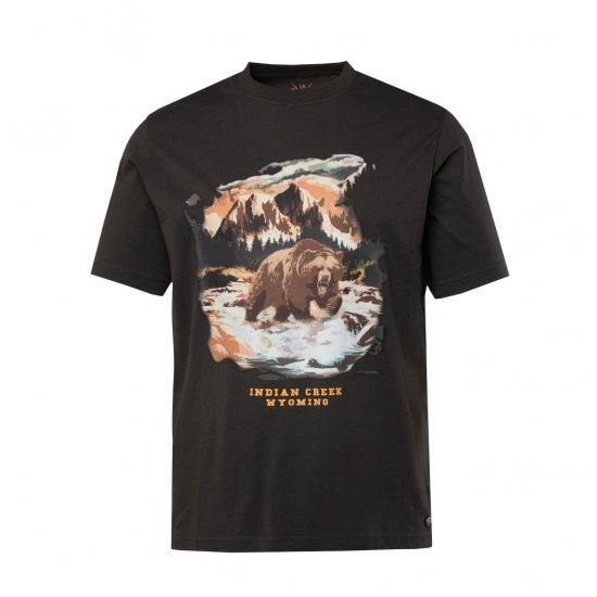 JP1880 T-Shirt Indian Creek Anthracite TALL - HERRENBEKLEIDUNG MT-6XLT - Langgrößen für Herren