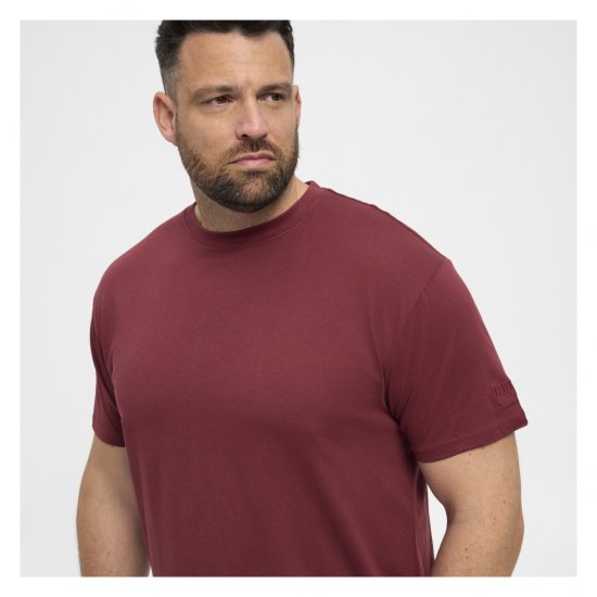 North Latitude T-Shirt O-Neck Bordeaux - Herren-T-Shirts - Herren-T-Shirts in großen Größen