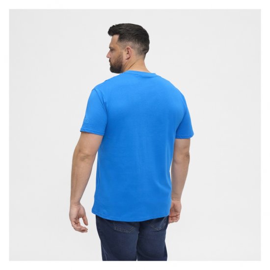 North Latitude T-Shirt O-Neck Cobolt Blue - Herren-T-Shirts - Herren-T-Shirts in großen Größen