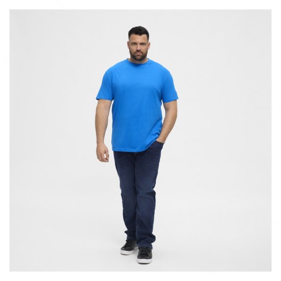 North Latitude T-Shirt O-Neck Cobolt Blue - Herren-T-Shirts - Herren-T-Shirts in großen Größen