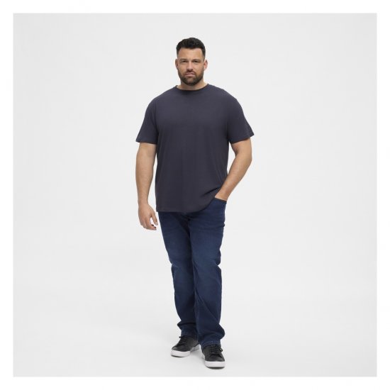 North Latitude T-Shirt O-Neck Navy Blue - Herren-T-Shirts - Herren-T-Shirts in großen Größen