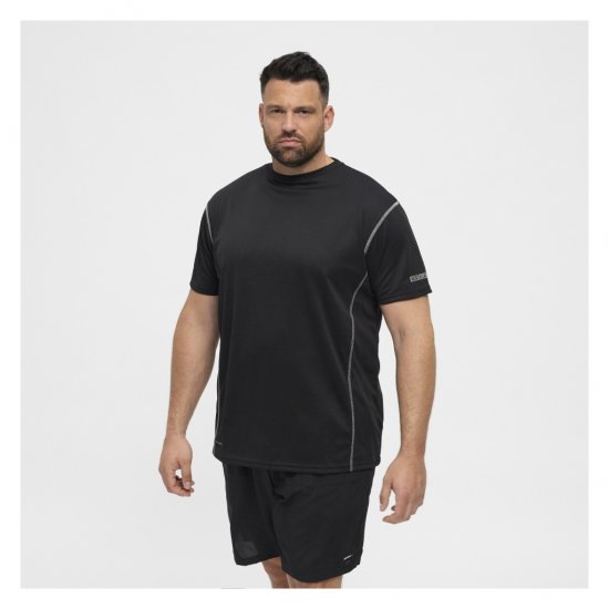 North Latitude Sport Tech T-Shirt Black - Herren-T-Shirts - Herren-T-Shirts in großen Größen