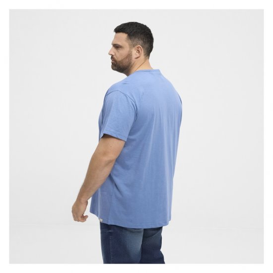 North Latitude Denim Printed Logo T-Shirt Dusty Blue - Herren-T-Shirts - Herren-T-Shirts in großen Größen
