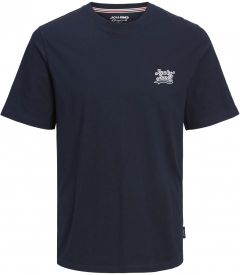 Jack & Jones Trevor T-Shirt Navy - Herren-T-Shirts - Herren-T-Shirts in großen Größen