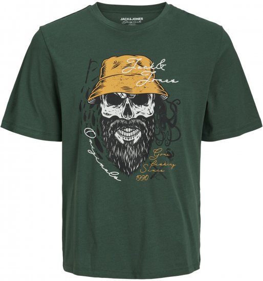 Jack & Jones Roxbury T-Shirt Green - Herren-T-Shirts - Herren-T-Shirts in großen Größen