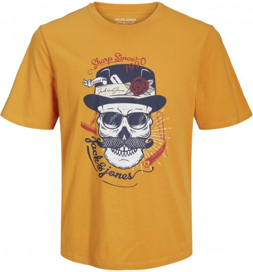 Jack & Jones Roxbury T-Shirt Orange - Herren-T-Shirts - Herren-T-Shirts in großen Größen