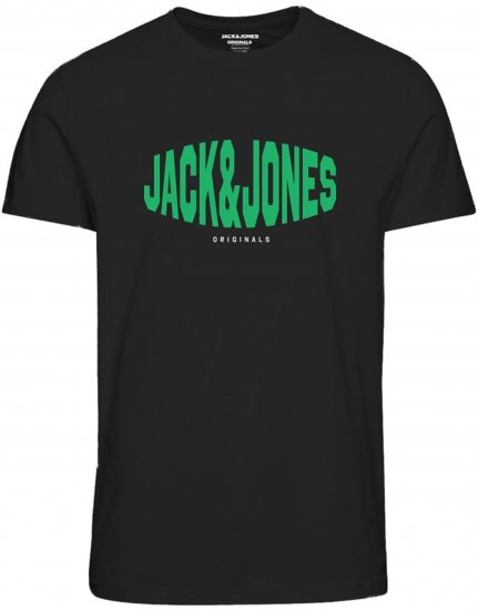 Jack & Jones Marque T-Shirt Black - Herren-T-Shirts - Herren-T-Shirts in großen Größen