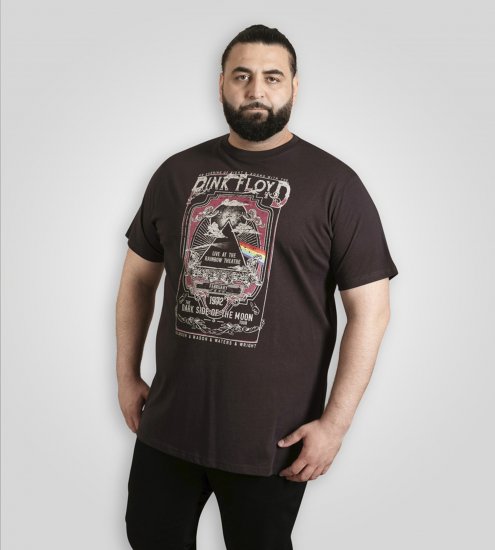 D555 Blackpool T-Shirt Official Pink Floyd Black - Herren-T-Shirts - Herren-T-Shirts in großen Größen