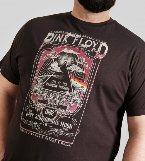 D555 Blackpool T-Shirt Official Pink Floyd Black - Herren-T-Shirts - Herren-T-Shirts in großen Größen
