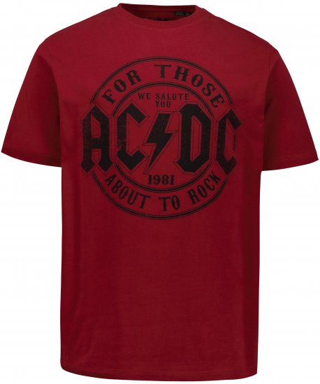 JP1880 AC/DC T-Shirt Rust Red - Band-T-Shirts - 